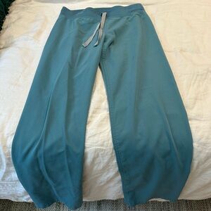 figs teal scrub bottoms